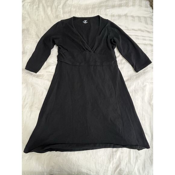 Patagonia Dresses & Skirts - Patagonia Dress Women Large Blue Long (3/4) Sleeve Margo Organic Cotton Stretch